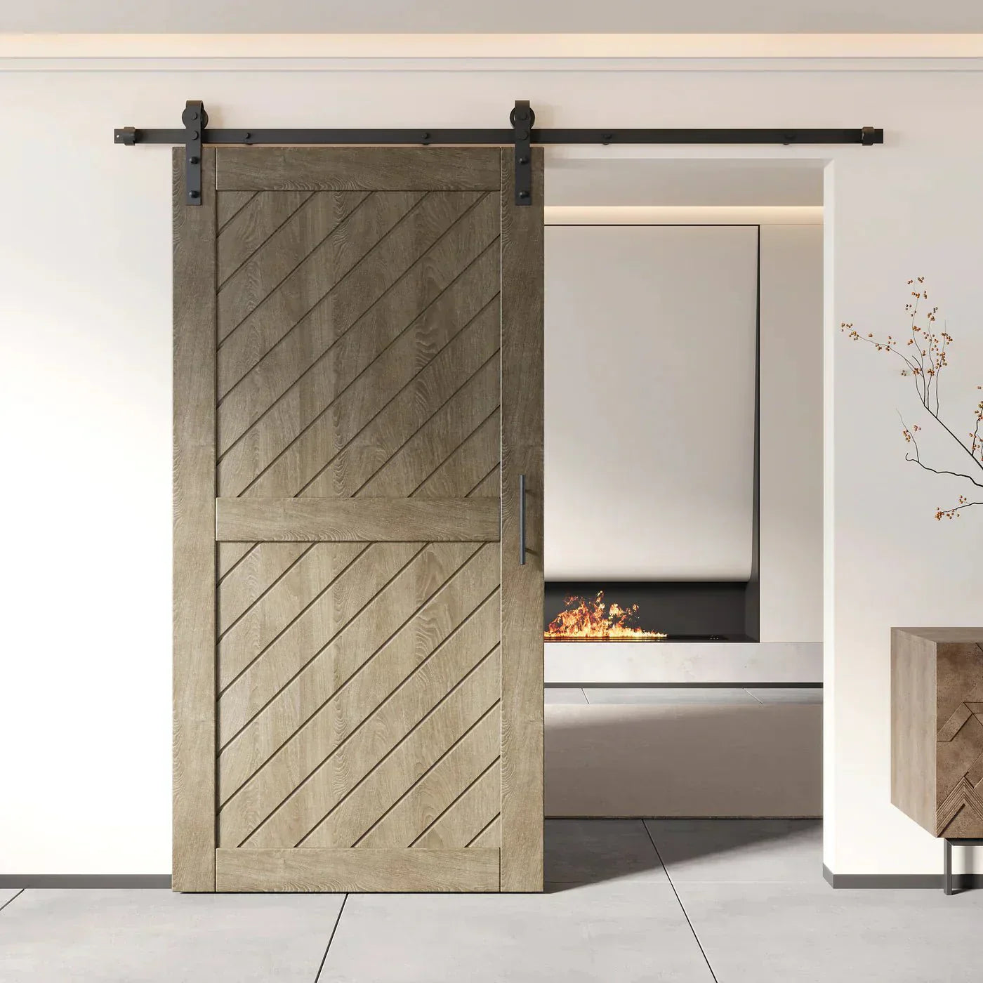 Gray Custom Barn Door