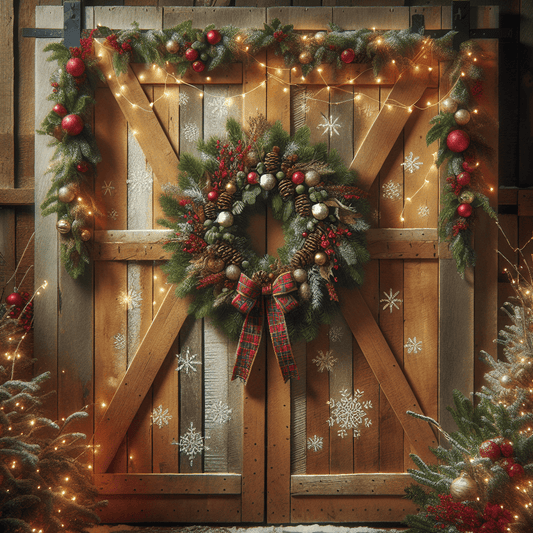 Holiday Decor Barn Door