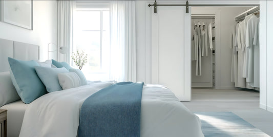 Modern Barn Door in Bedroom