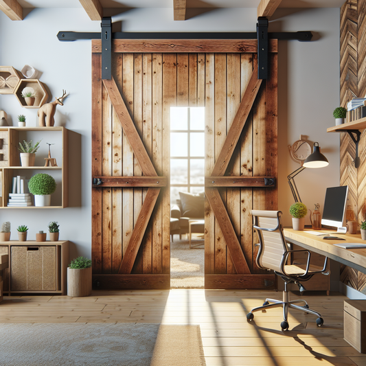 Workspace Barn Door in Office