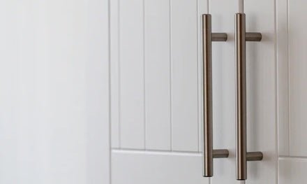 Close Up of Barn Door Handles