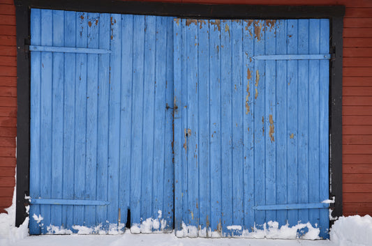 Outdoor Barn Doors in Winter