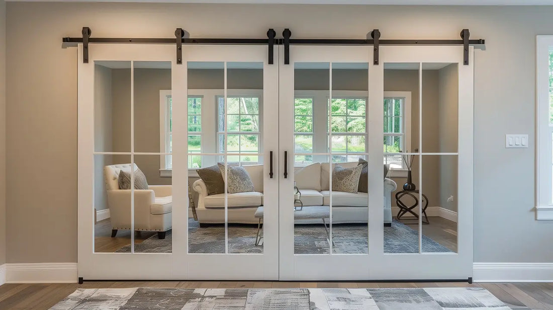 Bifold Barn Door Hardware Kit for Living Room