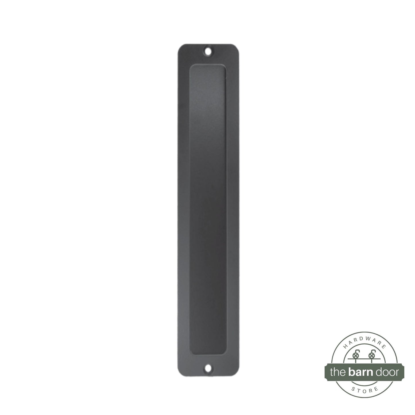 12 Inch Barn Door Partial Radius Flush Pull 