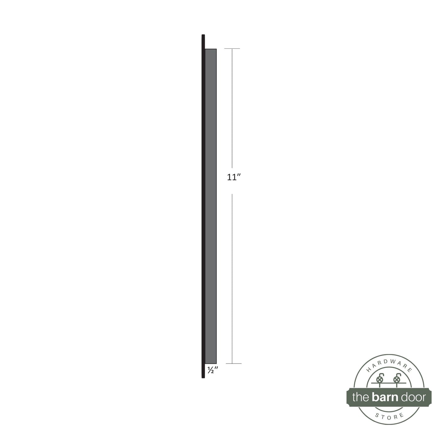 6 Inch Flush Pull for Barn Door Dimensions