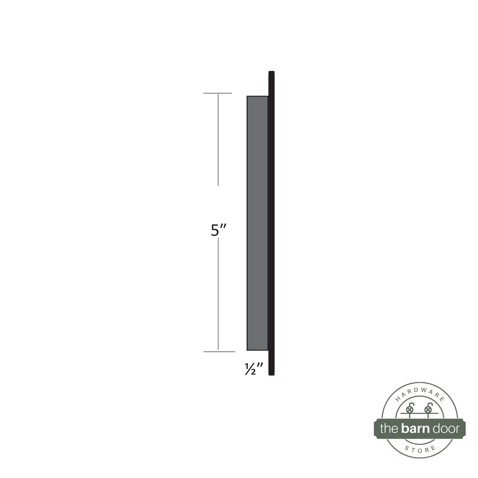 6 Inch Flush Pull for Barn Door Dimensions