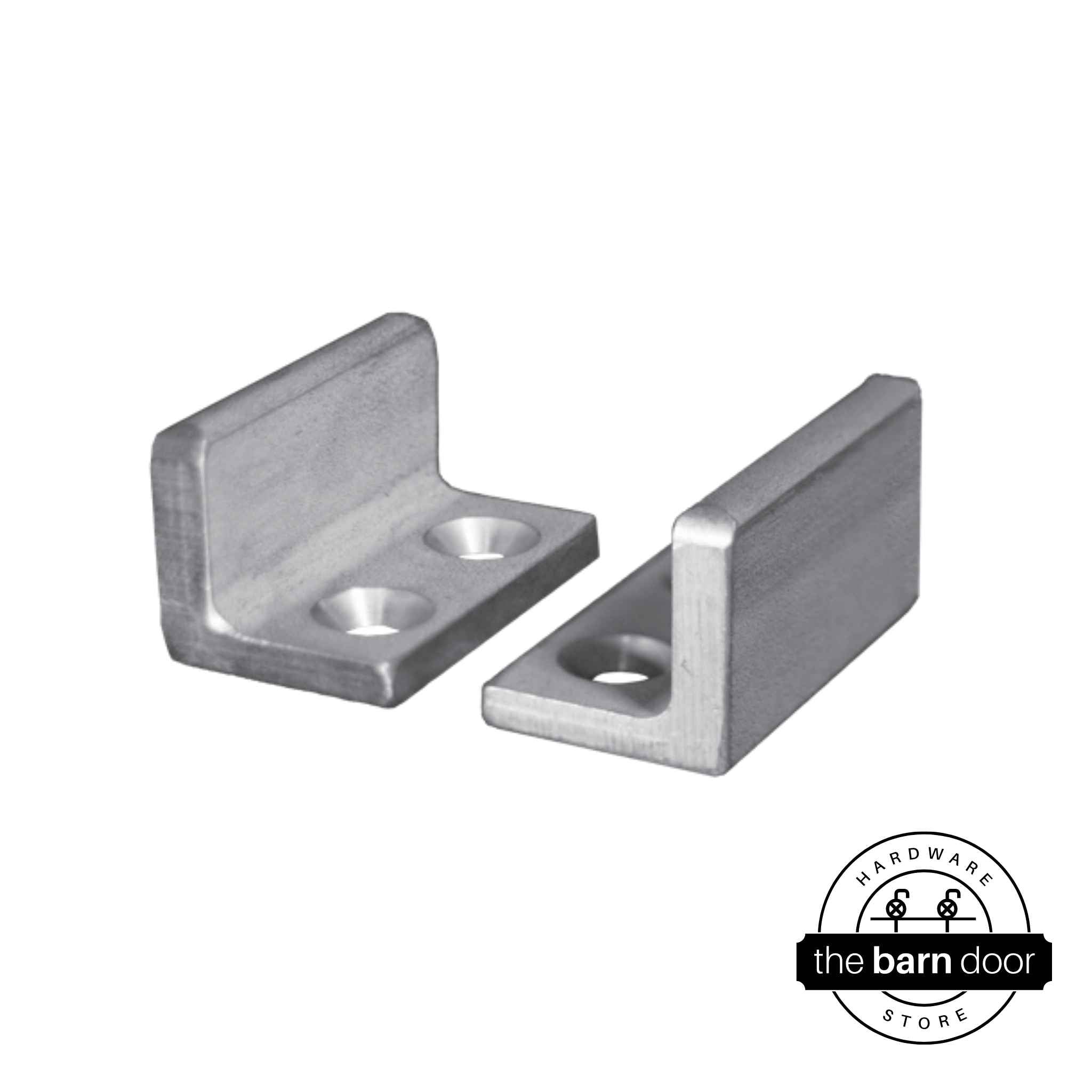 Stainless steel adjustable U floor guide from Goldberg Brothers.