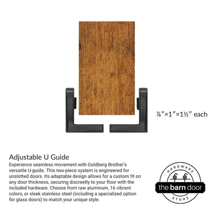 Adjustable U Floor Guide Dimensions