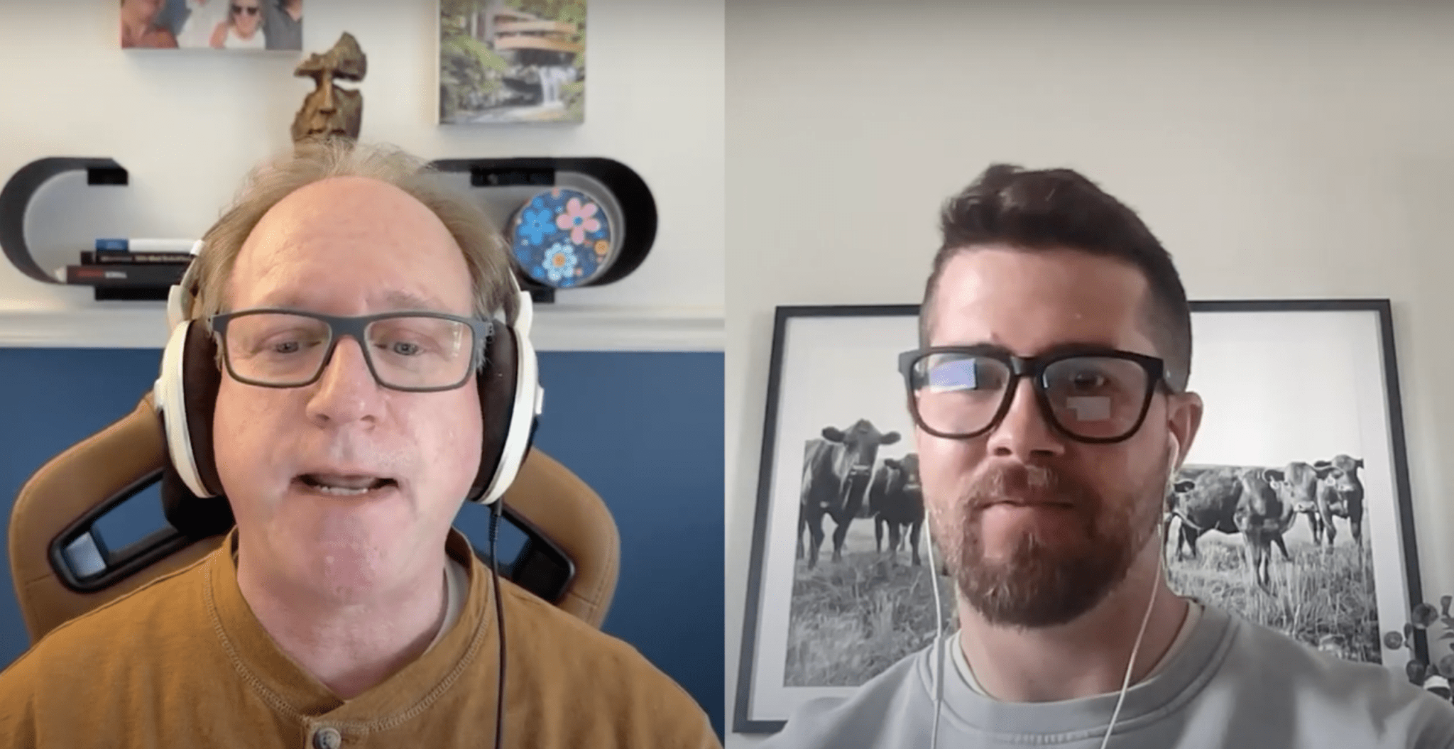 Evan at The Barn Door Hardware Store on a Podcast