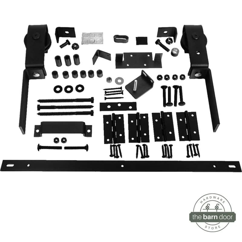 Bifold Barn Door Hardware Kit and Components
