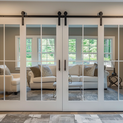 Bifold Barn Door In Living Room