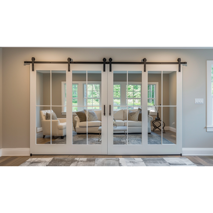 Single Track Bifold Barn Door Hardware Kit | Goldberg Brothers