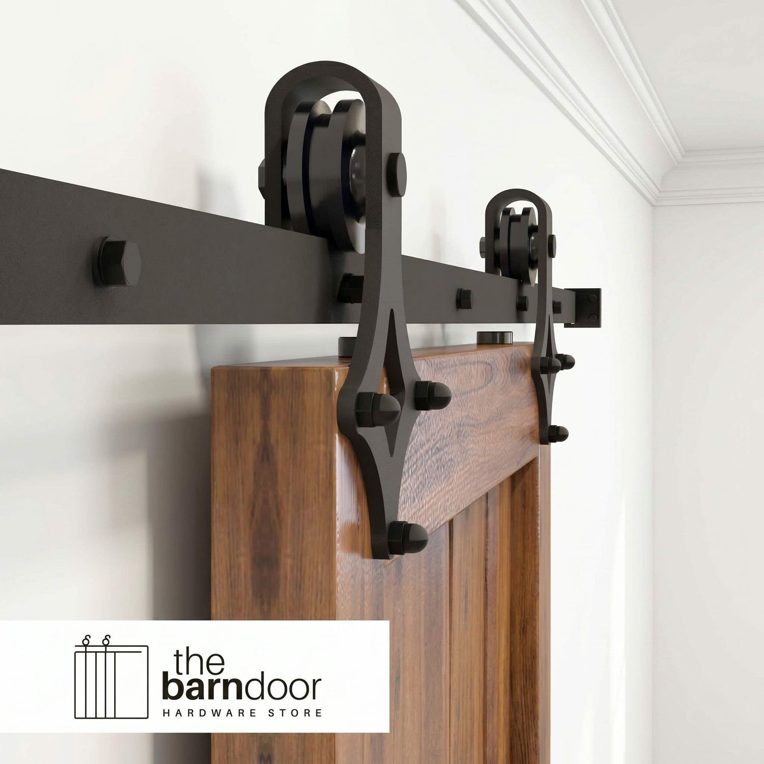 Black Diamond Barn Door Hardware Kit