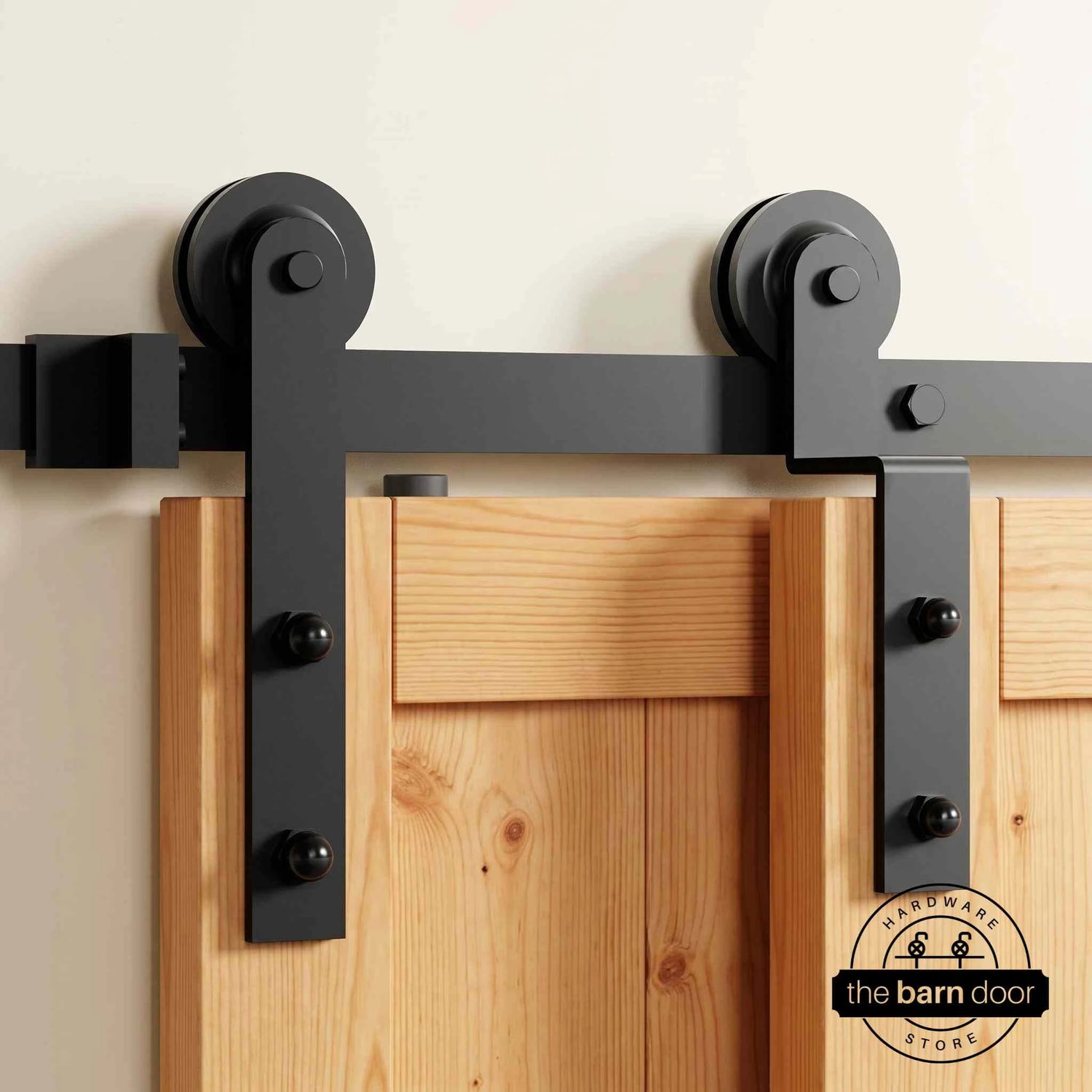 Straight Single Track Bypass Barn Door Hardware