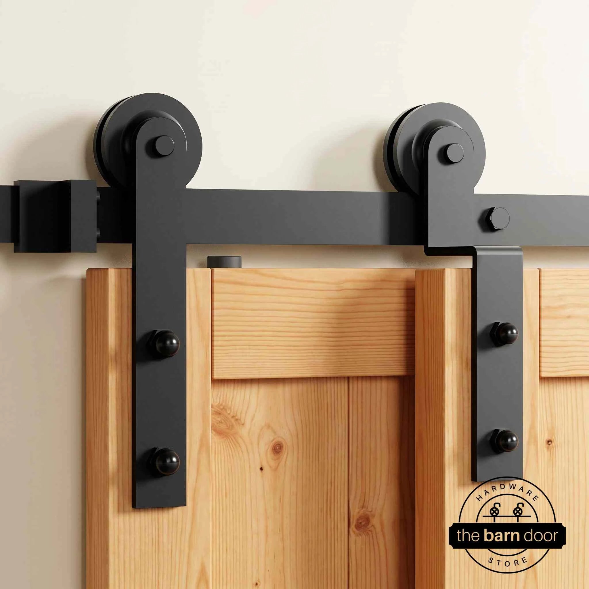 Straight Single Track Bypass Barn Door Hardware