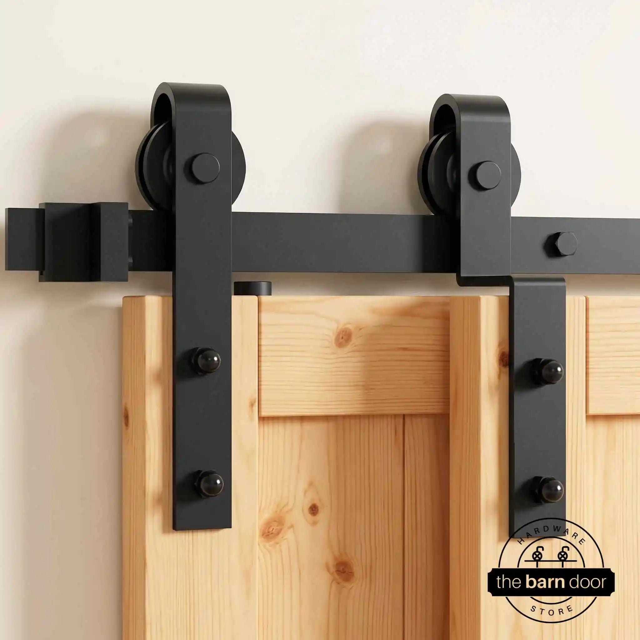 Classic Single Track Bypass Barn Door Hardware
