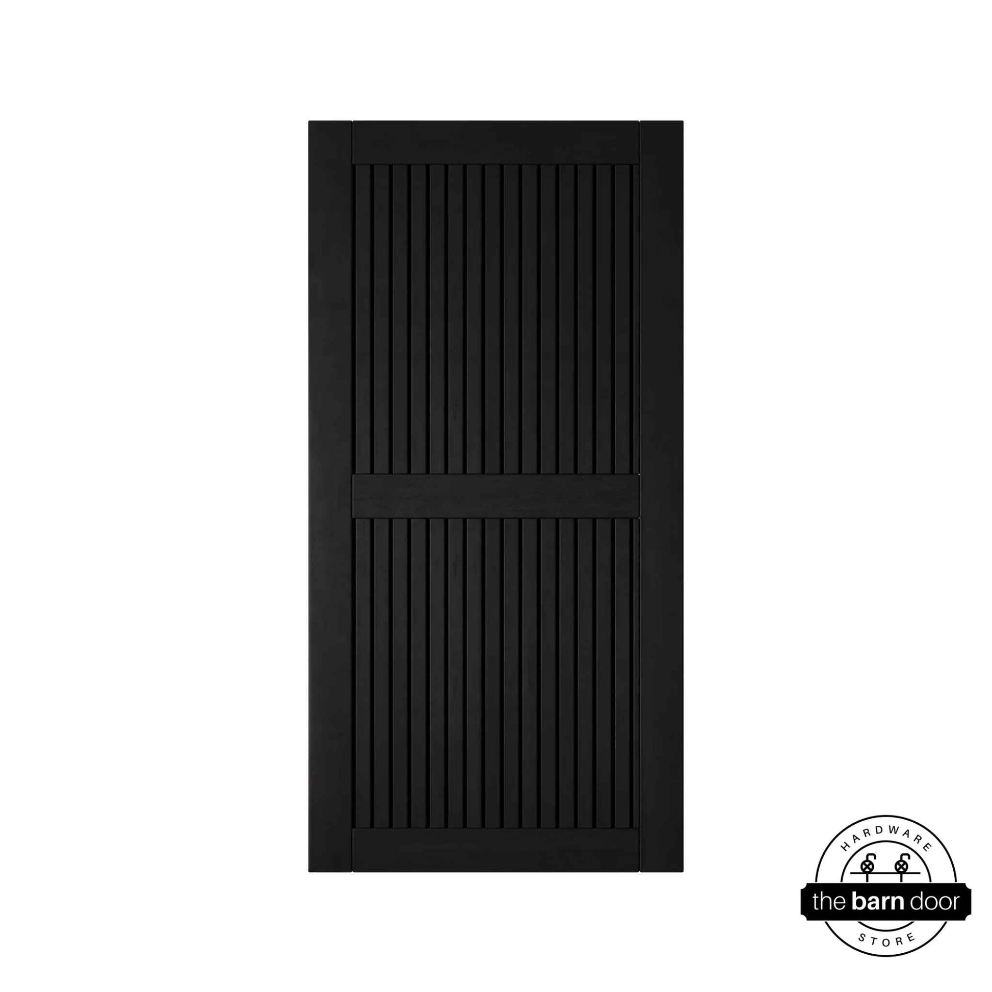 Black Vertical Slat DIY Barn Door