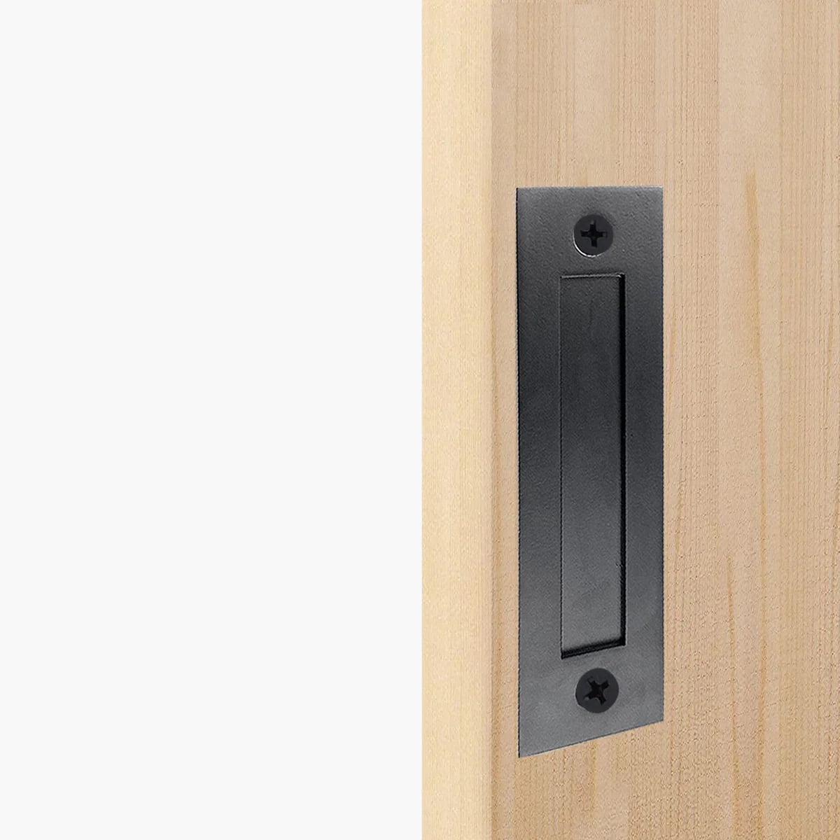 Black Barn Door Flush Pull