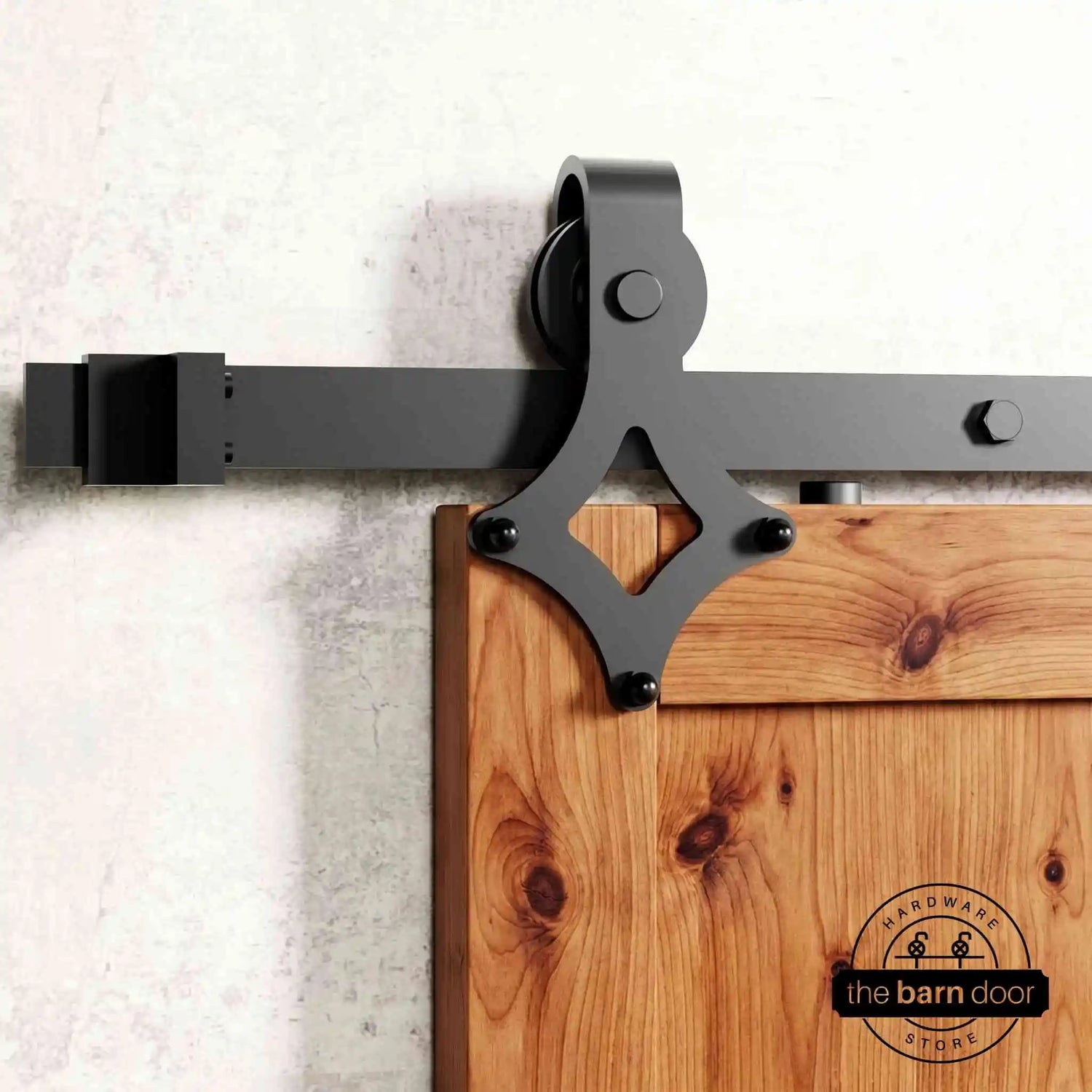 Black Diamond Barn Door Hardware Kit