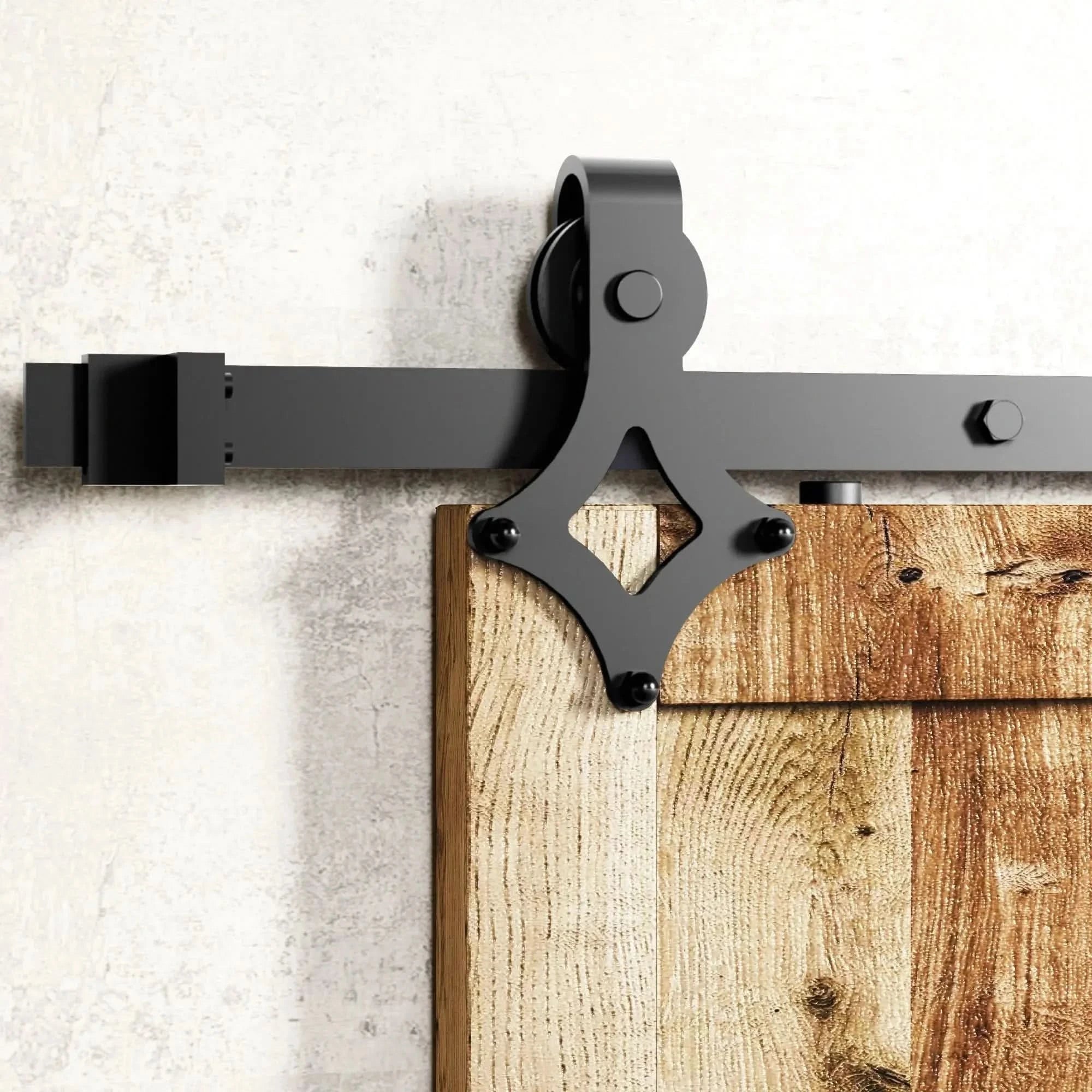 Black Diamond Barn Door Hardware Kit