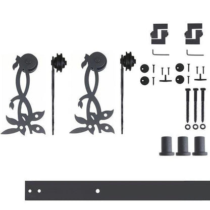 Single Track Barn Door Hardware Kit | Chose Your Design, Length, Finish