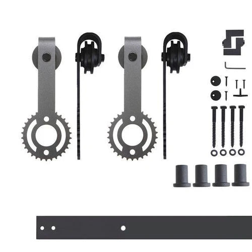 Single Track Barn Door Hardware Kit | Chose Your Design, Length, Finish