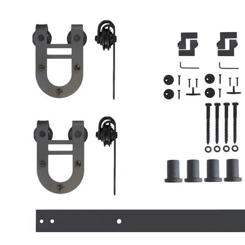 Single Track Barn Door Hardware Kit | Chose Your Design, Length, Finish