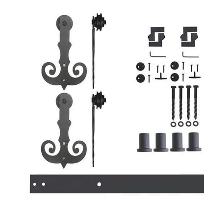 Mustache Shaped Roller Barn Door Hardware