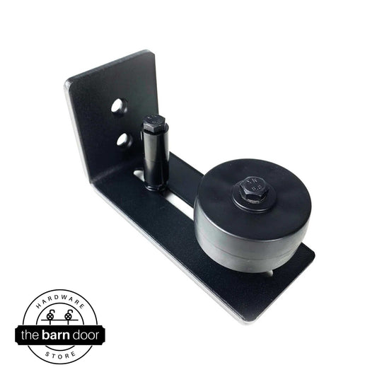 Black Wall Mounted Roller Floor Guide