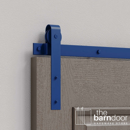 Blue Ribbon J Strap Heavy Duty Single Track Barn Door Hardware