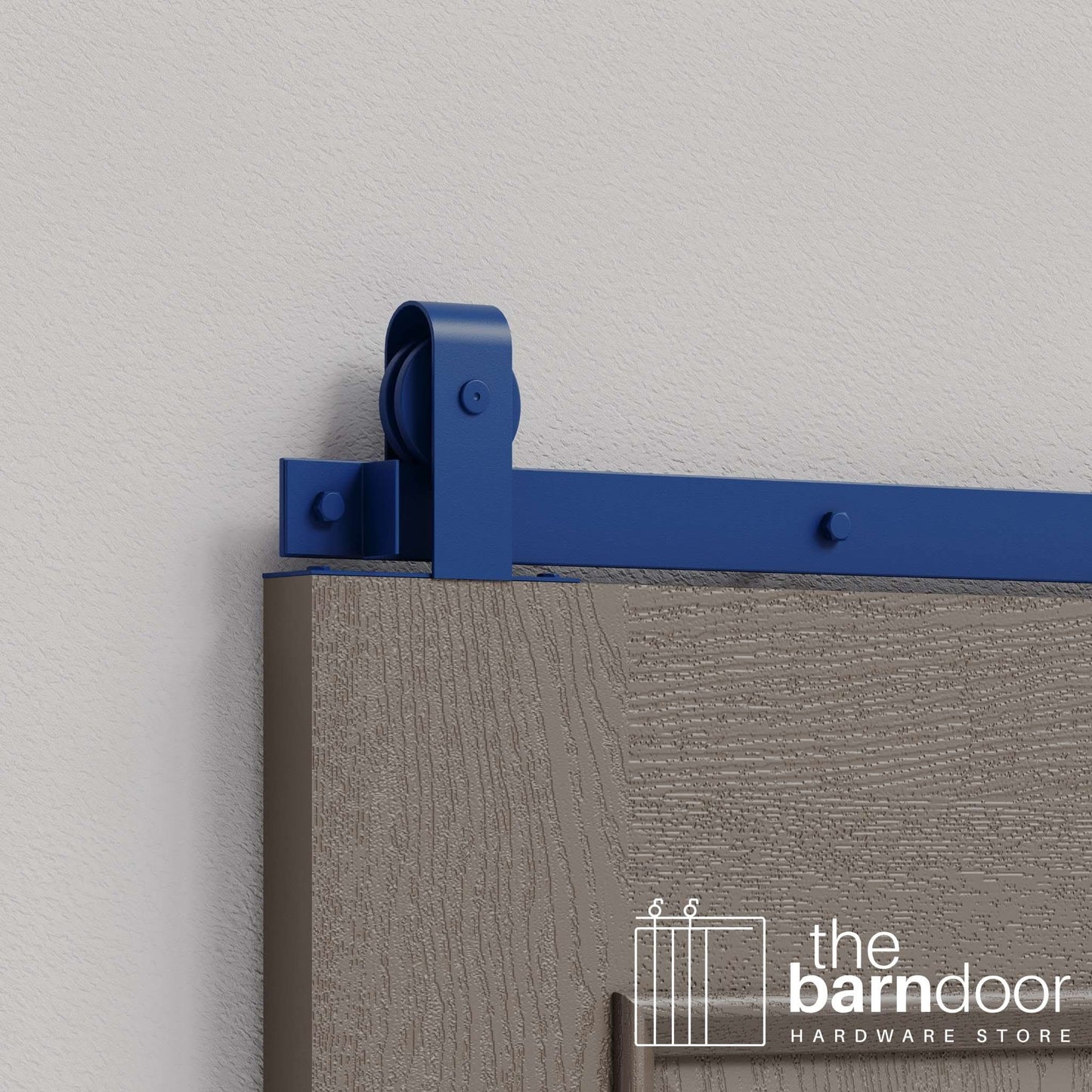 Blue Ribbon J Strap Top Mount Heavy Duty Single Track Barn Door Hardware