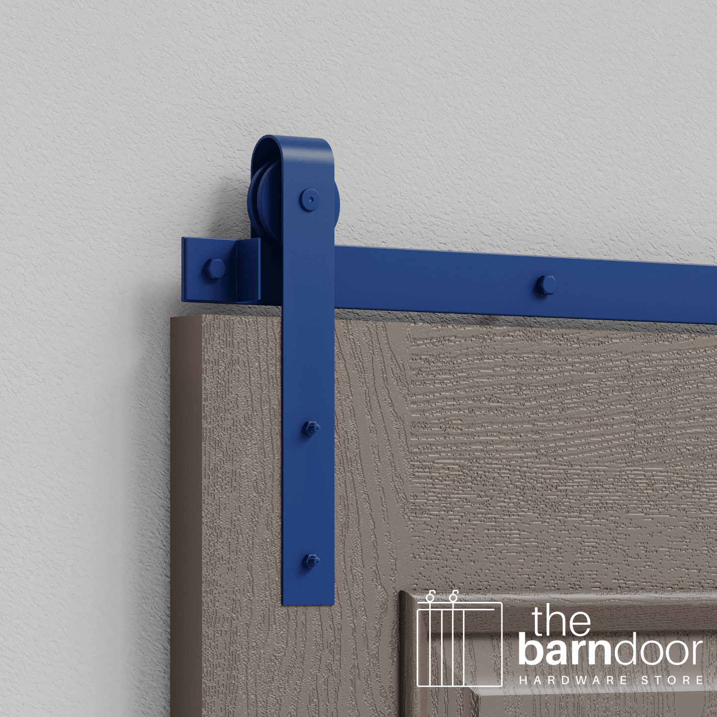 Blue Ribbon J Strap Heavy Duty Single Track Barn Door Hardware