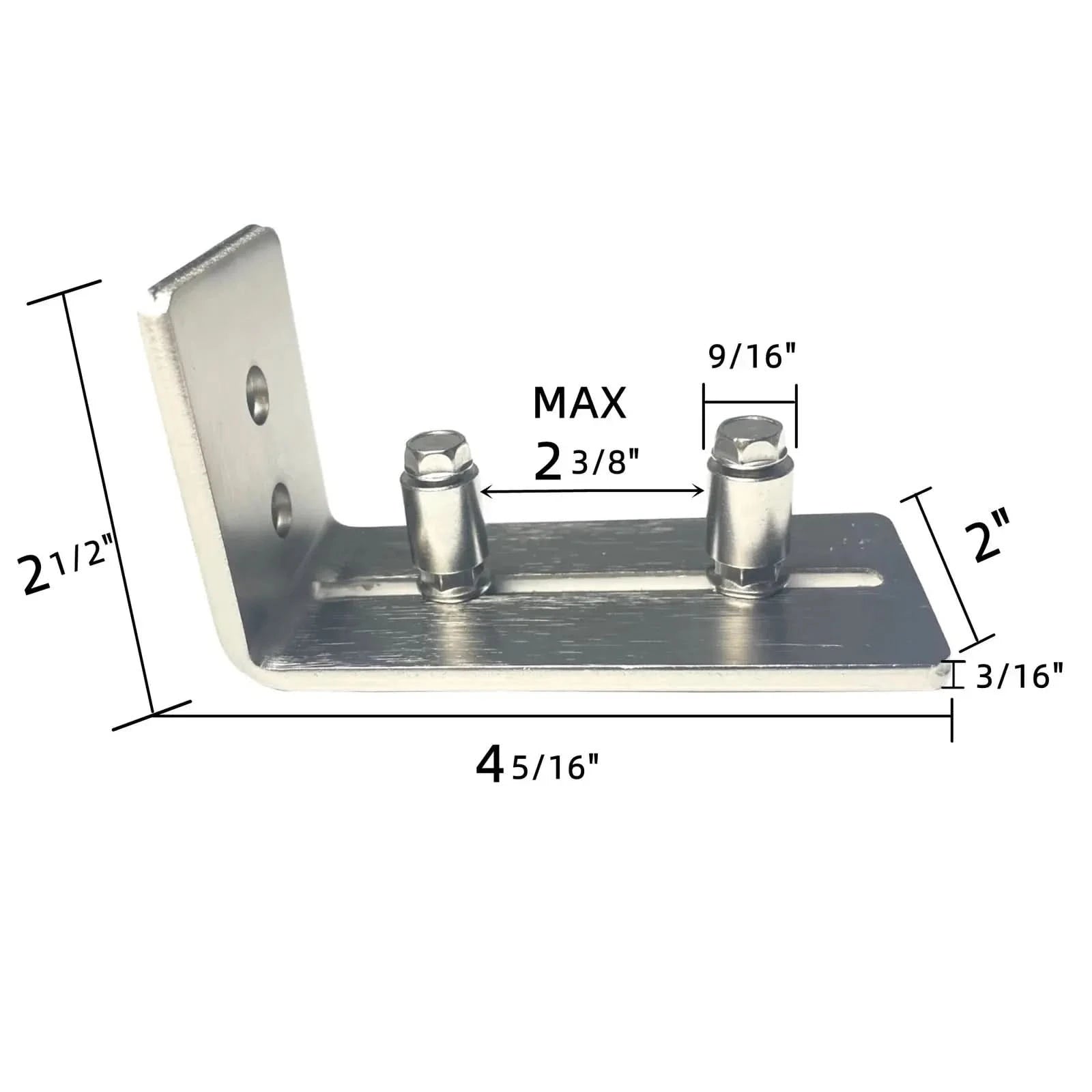 Brushed Nickel Wall Mount Floor Guide Dimensions