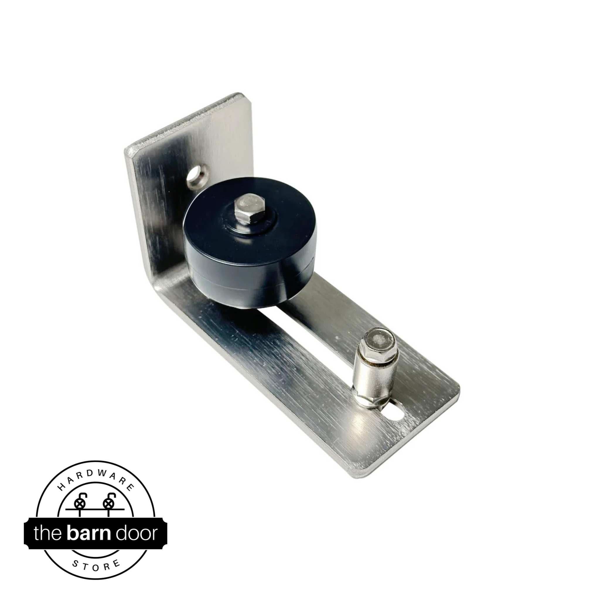 Brushed Nickel Wall Mounted Roller Floor Guide