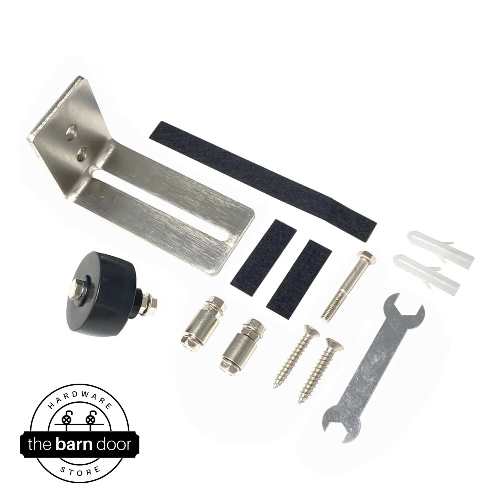 Brushed Nickel Wall Mounted Roller Floor Guide Parts