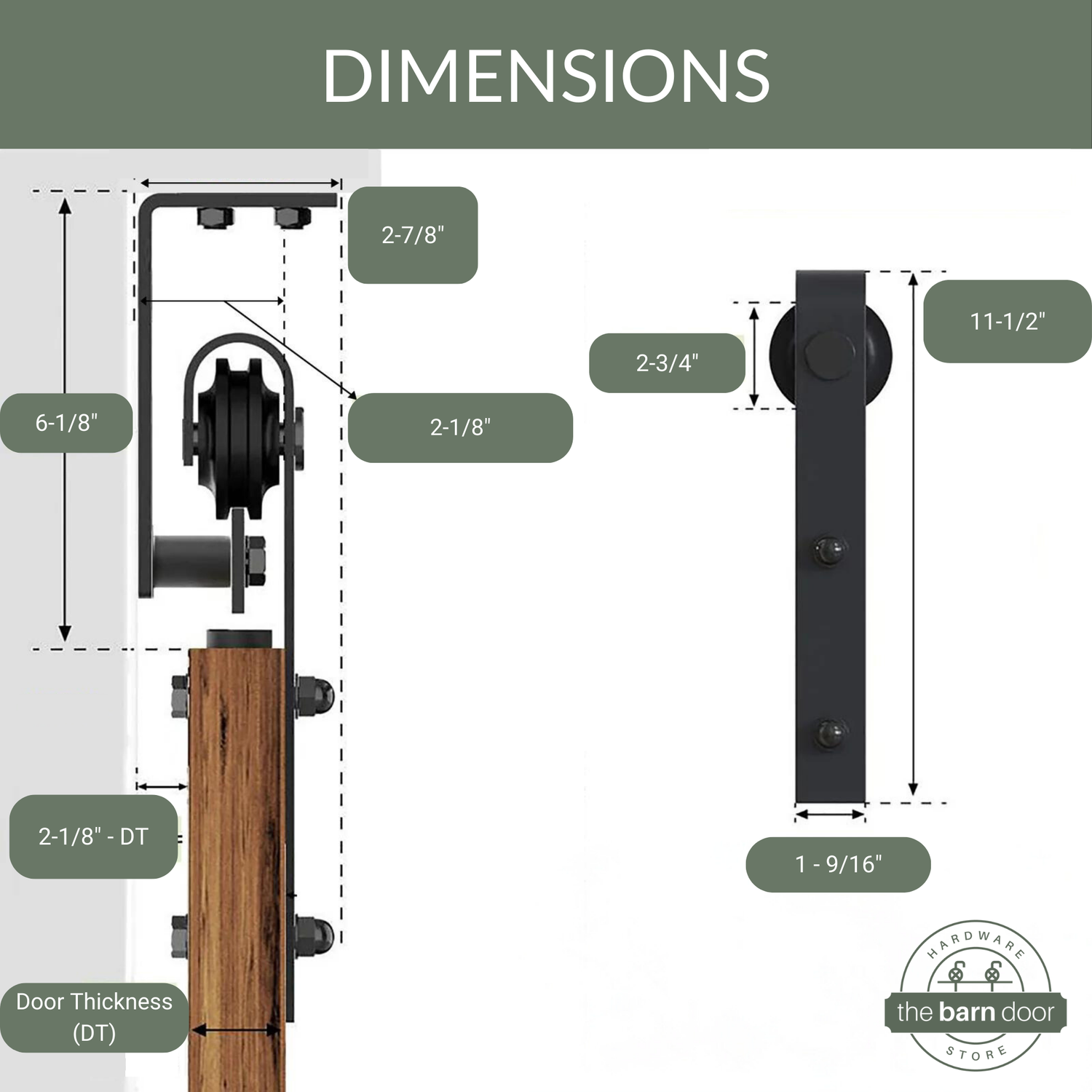 Ceiling Mount Single Track Barn Door Hardware Roller Dimensions