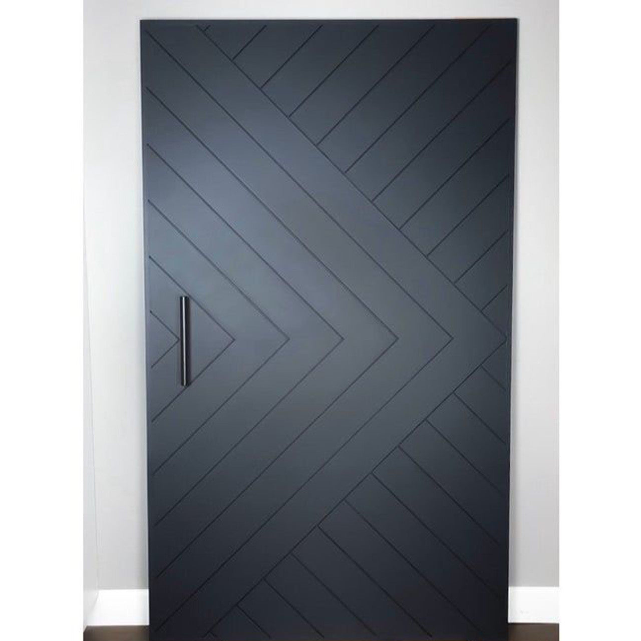 Chevron Arrow Barn Door Navy