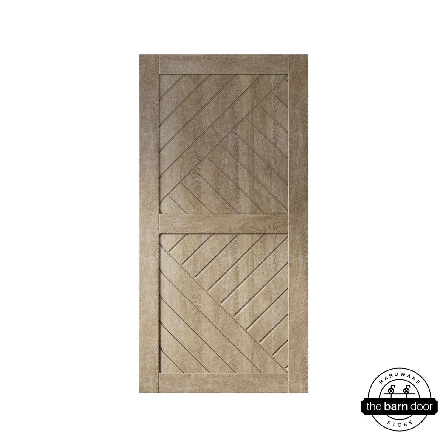 Classic Gray Patterned Barn Door
