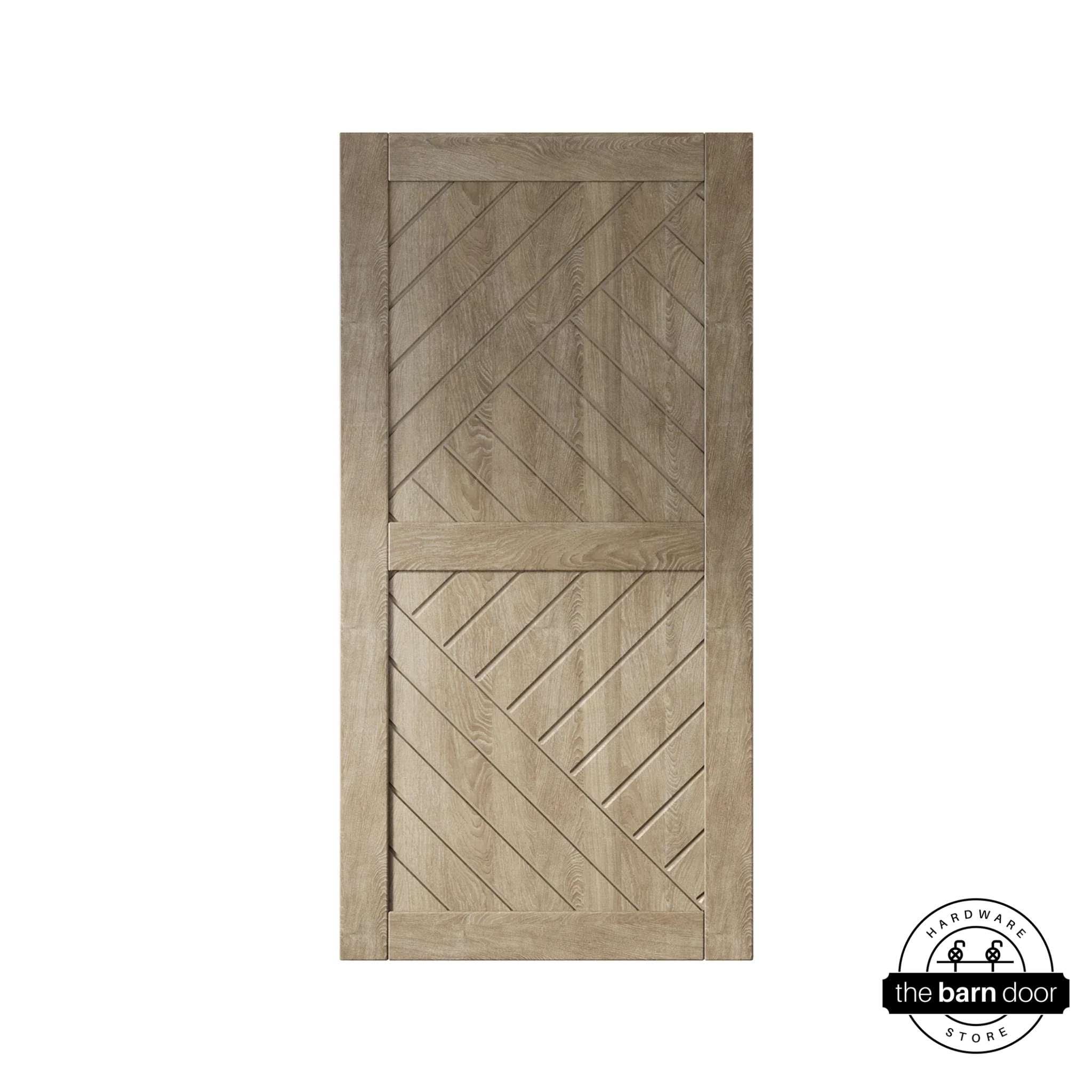 Classic Gray Patterned Barn Door