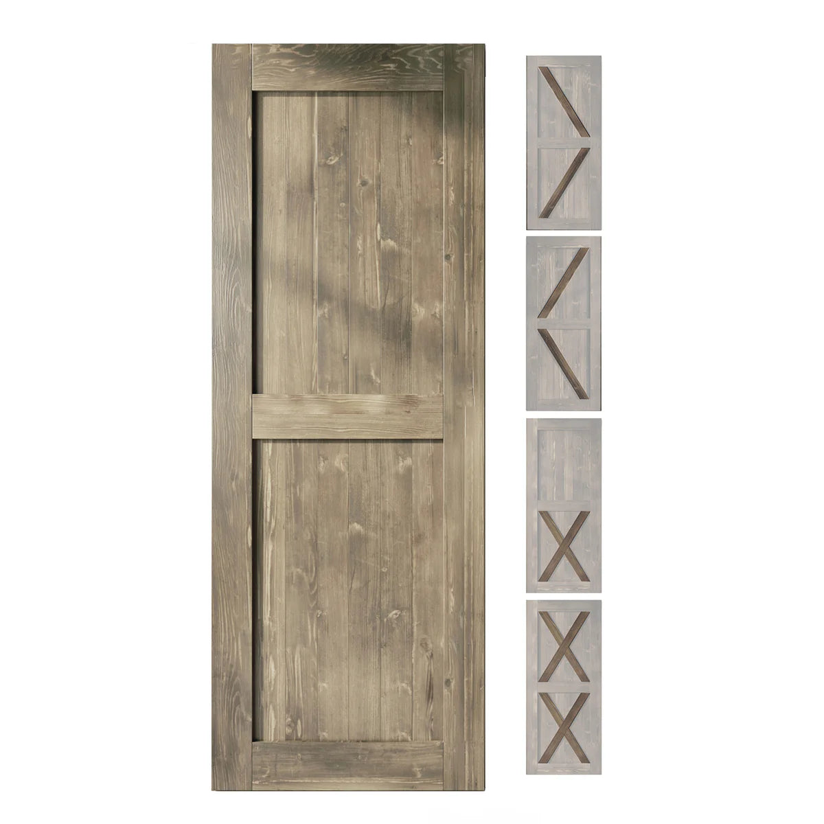 Classic Gray Barn Door