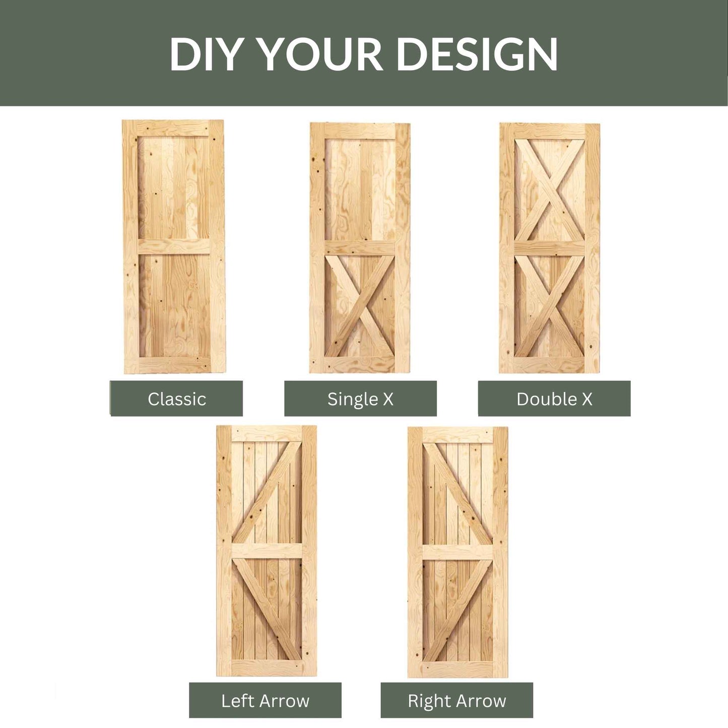 Traditional Barn Door DIY Design Options by TBDHS