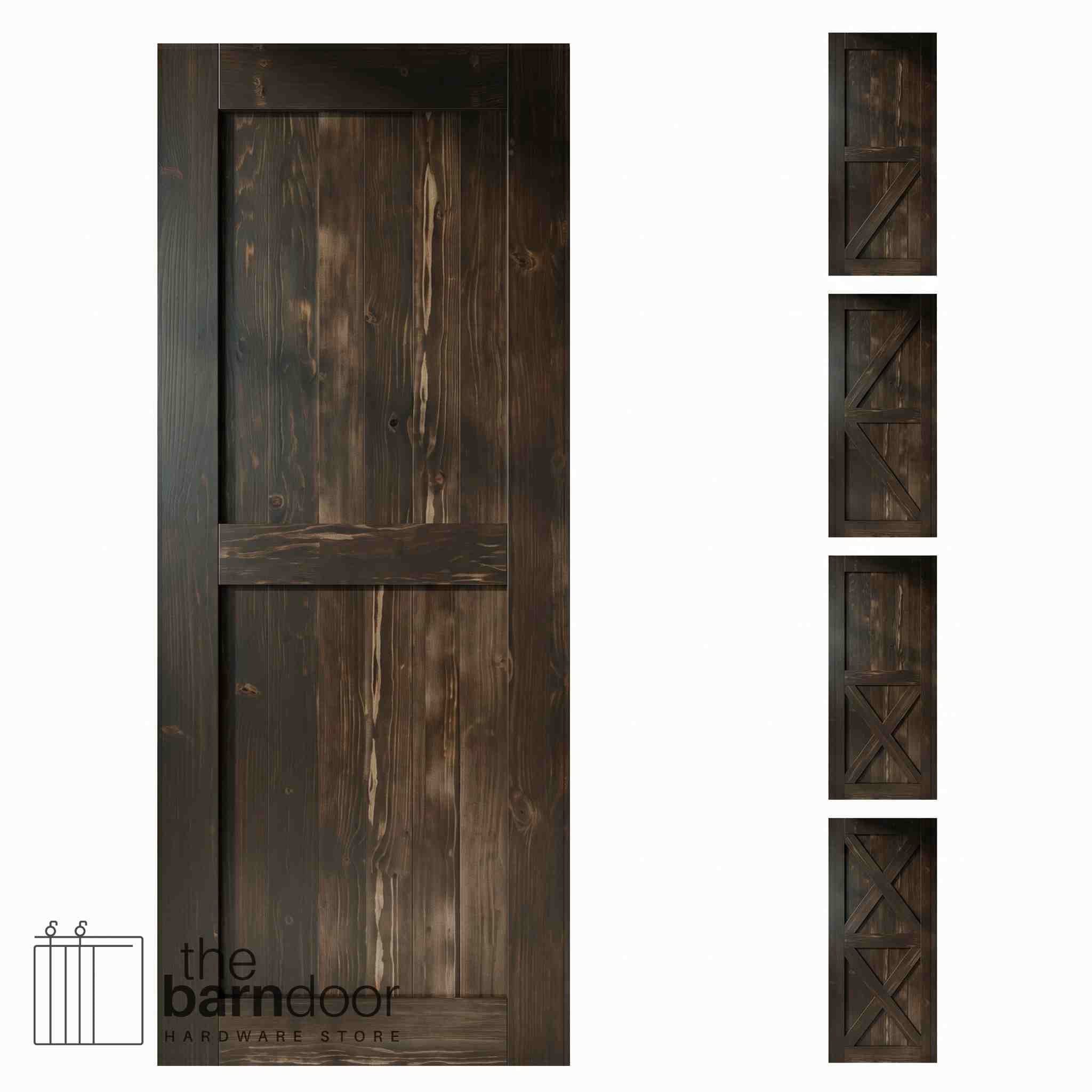 Dark Walnut Barn Door