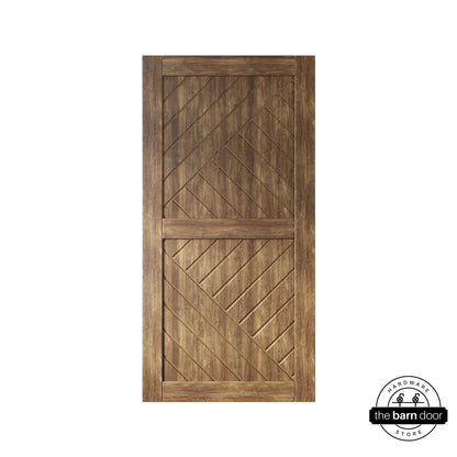 Dark Walnut Patterned Barn Door