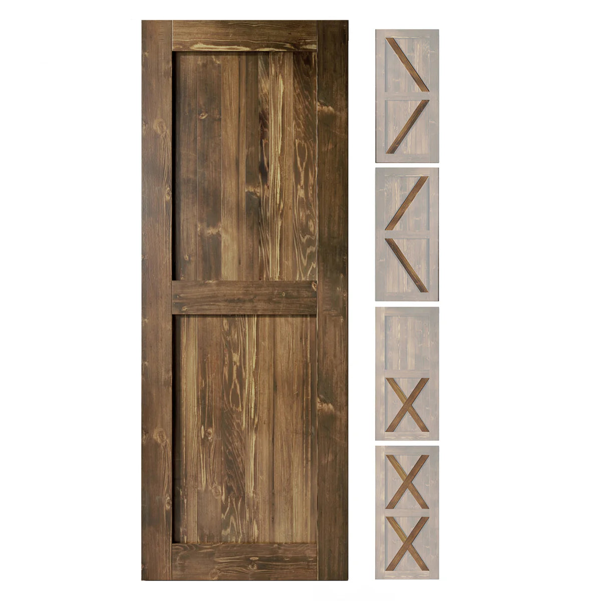 Dark Walnut Barn Door