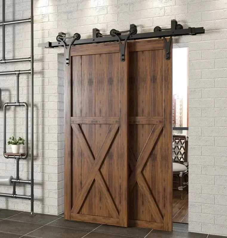 Dark Walnut Double Barn Doors