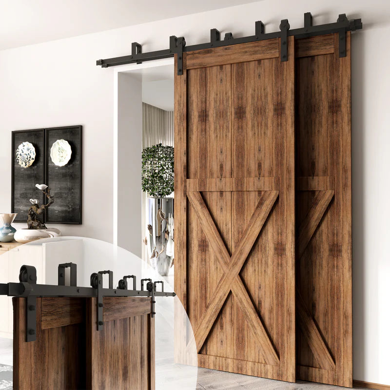 Double Track Bypass Barn Door