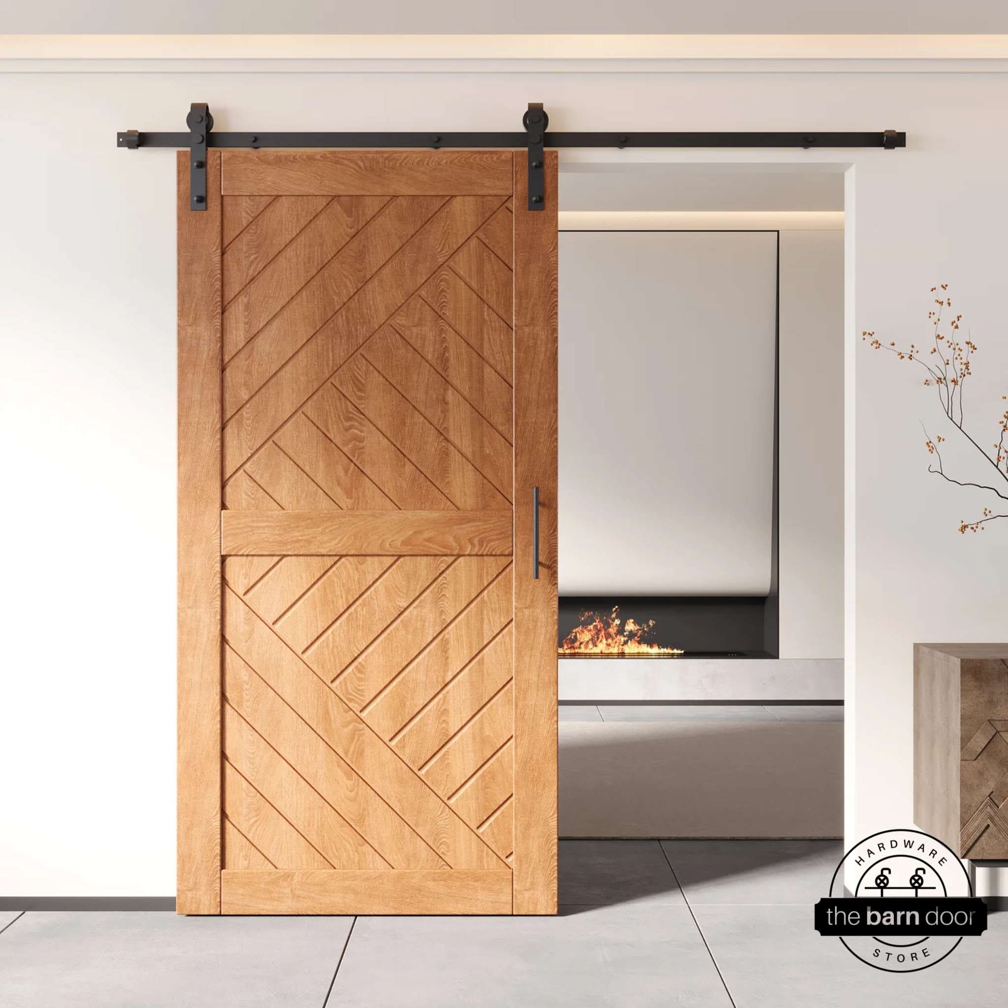 Early American Patterned Barn Door