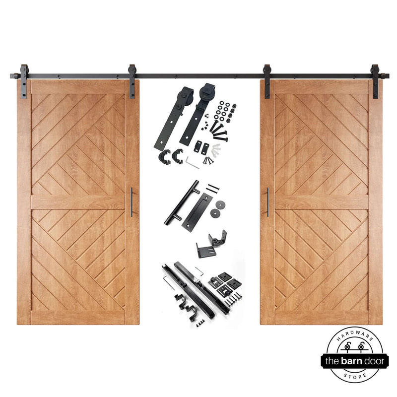 Early American Patterned Double Barn Door Kit