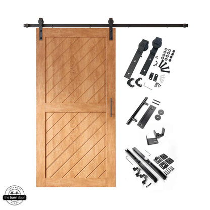 Early American Slanted Classic Single Track Barn Door Kit