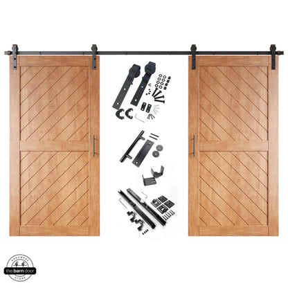 Early American Slanted Double Barn Door Kit